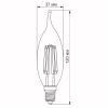 Лампочка Videx Filament C37FtA 6W E14 2200K 220V (VL-C37FtA-06142) - Image 3
