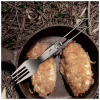 Ложка-виделка туристична Naturehike NH19C001-J сіра з мішечком (6927595734759) - Image 2