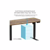 Комп'ютерний стіл OfficePro ODE1470DW Dark Wood/Black (ODE1470DW) - Image 7