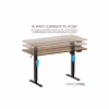 Компьютерный стол OfficePro ODE1470DW Dark Wood/Black (ODE1470DW) - Image 8