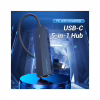 Концентратор Vention USB-C to 3xUSB 2.0+MicroUSB+RJ45 100M Ethernet black (TGOBB) - Image 2