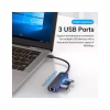 Концентратор Vention USB-C to 3xUSB 2.0+MicroUSB+RJ45 100M Ethernet black (TGOBB) - Image 6