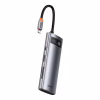 Порт-репликатор Baseus 7-in-1 Metal Gleam Series Type-C to HDMI+USB+SD/TF Docking Station (WKWG020113) - Image 2