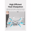 Подставка для ноутбука Vention Laptop X-type Stand White ABS 83-170мм (KDNW0) - Image 8