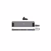 Порт-реплікатор J5create Dock-Station USB-C 10Gbps, 12-in-1 (слот M2 NVMe/хаб/HDMI/DP/PD/картрид/LAN) (JCD552-N) - Image 3