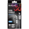 Дата кабель USB 2.0 AM to Micro 5P 1.0m USB08-03T PRO Defender (87815) - Image 3