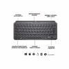 Клавиатура Logitech MX Keys Mini Wireless Illuminated UA Graphite (920-010498) - Image 5