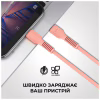 Дата кабель USB-C to Lightning 1.0m AR88 3A Peach Armorstandart (ARM65289) - Image 3