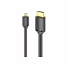 Кабель мультимедійний HDMI M to HDMI micro M 1.5m V2.0 4K 60Hz 18Gbps HDR Dolby Vention (AGIBG) - Image 2