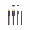 Кабель мультимедійний HDMI M to HDMI micro M 1.5m V2.0 4K 60Hz 18Gbps HDR Dolby Vention (AGIBG) - Image 3