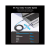 Дата кабель USB-C to USB-C 1.0m Thunderbolt 4 240W (50V/5A) 8K60Hz Gray Aluminum Alloy Vention (TAVHF) - Image 7