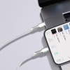 Дата кабель USB-C to Lightning 1.0m Cafule Metal PD 20W white Baseus (CATLJK-A02) - Image 11