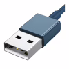 Дата кабель USB 2.0 AM to Lightning + Micro 5P + Type-C 1.5m 3.5A blue Baseus (CAMLTYS-03) - Image 4