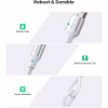 Дата кабель USB 2.0 AM to USB-C 0.5m 3A US288 white Ugreen (60130) - Image 3