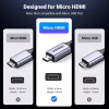 Кабель мультимедійний HDMI M to HDMI micro M 2.0m V2.1 8K60Hz HD164 black Ugreen (15517) - Image 7