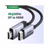 Кабель мультимедійний DisplayPort M to HDMI M 1.0m V2.0 4K60Hz DP119 black Ugreen (15773) - Image 3