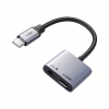 Переходник USB-C M to 3.5mm F + USB-C F PD60W Cabletime (CA915750) - Image 2