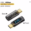 Перехідник USB-C M to USB-C F 40Gbps 240W 8K with display XoKo (AC-240TCС) - Image 5