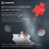Клавіатура GamePro Asgard Drakkar Keychron Super Red Switch Wireless/Bluetooth/USB UA Black (MK305BK) - Image 9