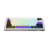 Клавіатура Hator Hellyberry HK60 Mechanical Linear RGB Wireless/Bluetooth/USB UA White/Violet (HK60_wireless) - Image 2