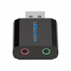 Звукова плата Vention Audio USB 2х3,5mm jack Metal (VAB-S17-B) - Image 4