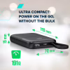 Батарея универсальная Canyon 10000mAh OnPower 101 PD/22.5W built-in cable Black (CNS-CPB101BK) - Image 7