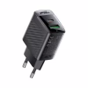 Зарядний пристрій Acefast 2xUSB 30W (USB-C+USB-A) Gan A98 Black (6974316283263) - Image 3