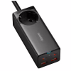 Зарядное устройство Baseus AC + 2xUSB-C 100W + 2xUSB + cable USB-C to USB-C 100W 1.0m black (PSZM000401) - Image 2