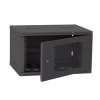 Шафа настінна Ipcom 4U, 600*350, перфорація, RAL9005 (СН-4U-060х035-ДП-9005) - Image 2