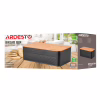 Хлебница Ardesto Midori 33х18х12см, метал, бамбук, чорний (AR0912BB) - Image 8