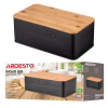 Хлібниця Ardesto Midori 33х18х12см, метал, бамбук, чорний (AR0912BB) - Image 9