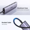 Концентратор Ugreen USB-C to 2xUSB 3.0 + 2xUSB-C CM473 gray (15395) - Image 3