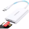 Зчитувач флеш-карт Ugreen USB-C 3.1 to TF/SD CM265 White (35506) - Image 2