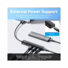 Концентратор Vention USB to 4xUSB 3.2 Gen2 + USB-C 10Gbps 0.15m black (CHOBB) - Image 5