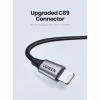 Дата кабель USB 2.0 AM to Lightning 2.0m US199 2.4A Black Ugreen (60158) - Image 4