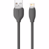 Дата кабель USB 2.0 AM to Lightning 2.0m 2.4A Jelly Liquid Silica Gel Black Baseus (CAGD000101) - Image 2