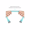 Кабель для передачі даних SATA 3.0 7pin F/F 0.5m L Blue Vention (KDDSD) - Image 3