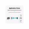 Кабель для передачі даних SATA 3.0 7pin F/F 0.5m L Blue Vention (KDDSD) - Image 4