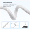 Дата кабель USB-C to USB-C 2.0m (braided cotton) (PD Fast Charging 60W) 3.0А grey ColorWay (CW-CBPDCC068-GR) - Image 11