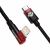 Дата кабель USB-C to Lightning 1.0m 20W 90° corner black/red Baseus (CAVP000220) - Image 2