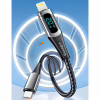 Дата кабель USB-C to Lightning 2.0m 20W Digital Display blue Essager (EXCTL-YDA03) - Image 9