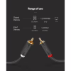 Кабель мультимедійний 2xRCA M to 2xRCA M 1.0m AV104 black Ugreen (30747) - Image 5