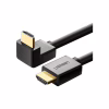 Кабель мультимедийный HDMI M to HDMI M 1.0m 90° corner HD103 black Ugreen (10172) - Image 2