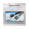 Кабель мультимедийный HDMI M to HDMI M 1.0m 4K60Hz flat black Vention (AAKBF) - Image 4
