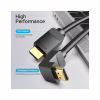 Кабель мультимедийный HDMI M to HDMI M 1.0m 4K60Hz 90° corner black Vention (AAQBF) - Image 8