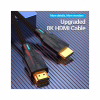 Кабель мультимедийный HDMI M to HDMI M 1.5m 8K60Hz cotton braided black Vention (AAUBG) - Image 2