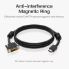 Кабель мультимедійний HDMI M to DVI M 2.0m 4K60Hz black Vention (ABFBH) - Image 2