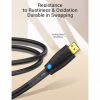 Кабель мультимедійний HDMI M to HDMI M 1.0m 4K60Hz cotton braided black zinc alloy Vention (ALMBF) - Image 4