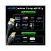 Кабель мультимедийный HDMI M to HDMI M 1.0m 8K60Hz ultra thin cotton braided green Vention (ALOGF) - Image 3