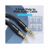 Кабель мультимедійний 3.5mm M to 3.5mm M 1.5m black Vention (BAXBG) - Image 3